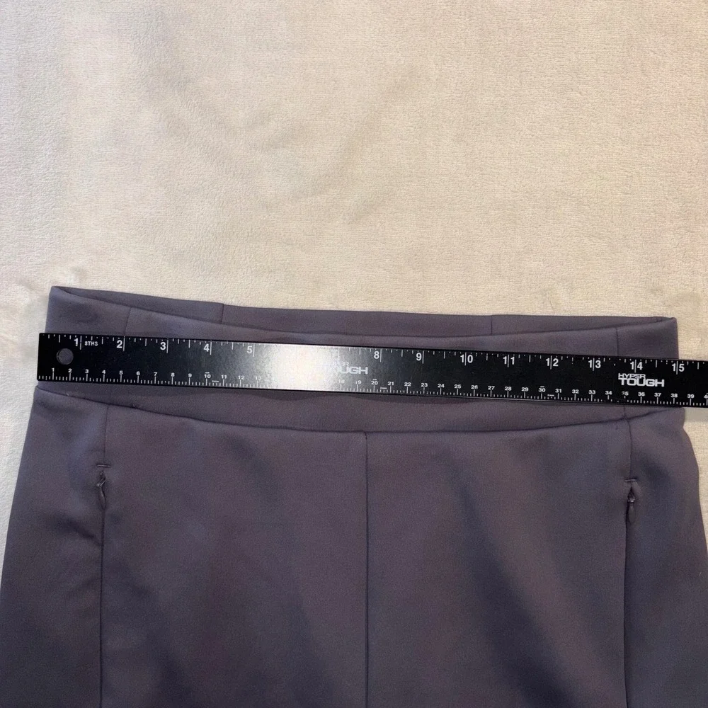 Adidas Womens Wide Leg Training Pants Gray Zip Pockets Size M Luxe Loose Sweat